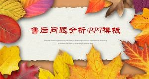 售後問題分析ppt模板