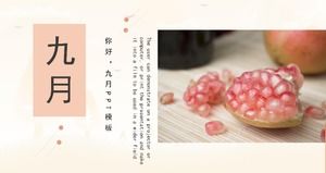 เทมเพลต ppt การวางแผนเหตุการณ์สีอบอุ่นอบอุ่นสง่างามกันยายน