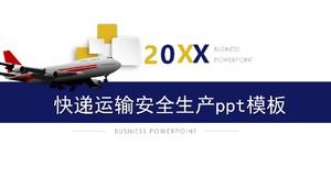 Ekspresowy szablon ppt produkcji bezpieczeństwa transportu