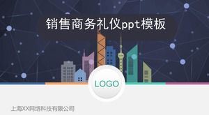 Sprzedaż szablon etykiety biznesowej ppt