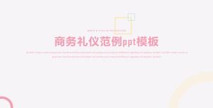 Business-Etikette Beispiel ppt-Vorlage