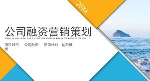 شركة الأعمال الحديثة لتمويل تخطيط التسويق قالب PPT