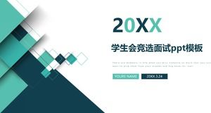 Modèle ppt d'entrevue pour l'élection d'un syndicat étudiant