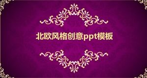 Landschaftsgestaltung im nordischen Stil ppt-Vorlage