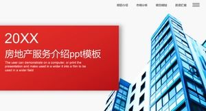 PPT-Vorlage für die Einführung von Immobiliendiensten