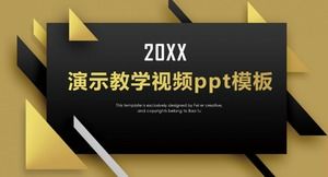 Plantilla ppt de video de enseñanza de demostración