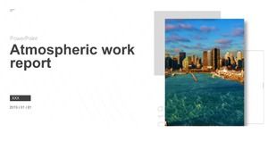 简单的网页风格排版工作报告PPT模板
