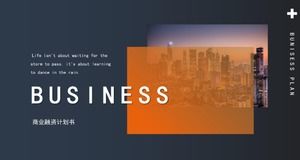 Modèle PPT de plan de financement d'entreprise éolienne de magazine de mode moderne