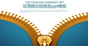 Modèle ppt de rapport de synthèse de la période d'essai