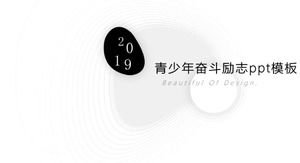 Modello ppt ispiratore della lotta giovanile