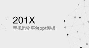 Template ppt platform belanja seluler