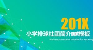 Modello ppt del profilo del club di pallavolo della scuola primaria