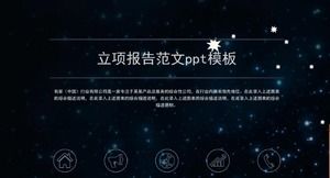 Modèle ppt de modèle de rapport de projet