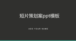 Kısa film planı ppt şablonu