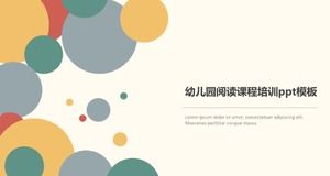 Przedszkole czytanie kurs szkoleniowy szablon ppt