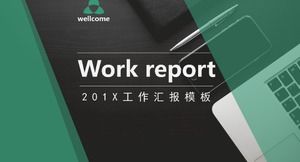 현대적인 분위기의 비즈니스 작업 보고서 PPT 템플릿