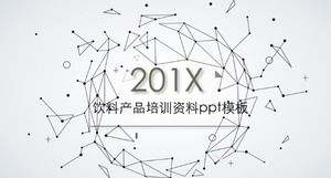 İçecek ürünü eğitim materyalleri ppt şablonu