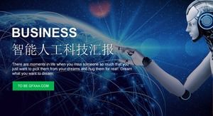 تقرير العلوم والتكنولوجيا الحديثة قالب PPT للذكاء الاصطناعي