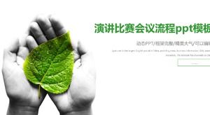Modelo de ppt de processo de reunião de concurso de discurso