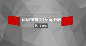 Bilgi departmanı departmanı tanıtım ppt şablonu