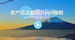 Agricultural products company profile ppt template