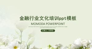 Plantilla ppt de capacitación en cultura de la industria financiera