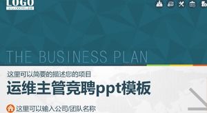 Modelo de ppt de competição de diretor de operação e manutenção