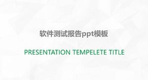 Plantilla ppt de informe de prueba de software