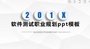 Modèle ppt de planification de carrière de test de logiciel