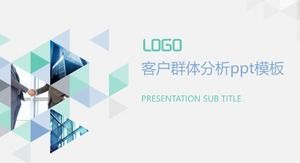 Modelo de ppt de análise de grupo de clientes