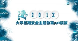 Plantilla ppt de educación sobre tema de seguridad de verano universitario