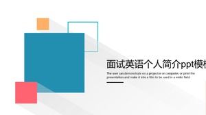 Mülakat İngilizce kişisel profil ppt şablonu