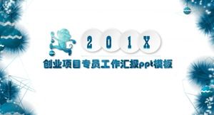 Modèle ppt de rapport de travail du commissaire au projet entrepreneurial