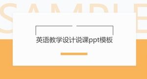 Modello ppt di lezione di design per l'insegnamento dell'inglese