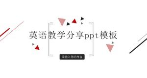 Modello ppt di condivisione dell'insegnamento dell'inglese