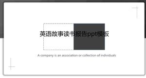 تقرير كتاب القصة الإنجليزية قالب ppt