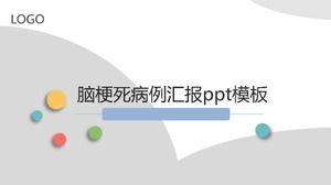 Modèle ppt de rapport de cas d'infarctus cérébral