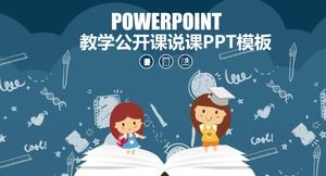 cartoon education ppt template