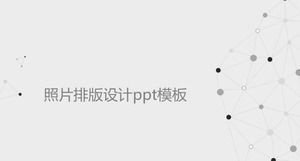 Modèle ppt de conception de typographie photo