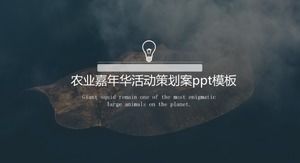 Șablon ppt de planificare a evenimentelor de carnaval agricol