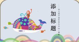 Modello ppt di riunione dei genitori della scuola materna in età prescolare