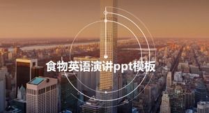 Modelo de ppt de fala em inglês de comida