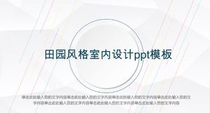 Template ppt desain interior gaya pastoral