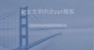 Plantilla ppt de reunión regular de civilización de seguridad