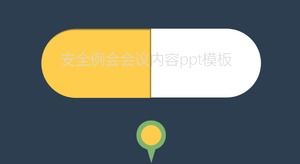 Plantilla ppt de contenido de reunión regular de seguridad