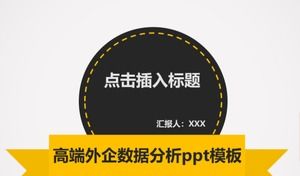 Șablon ppt de analiză a datelor întreprinderilor străine de vârf