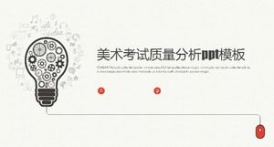 Modèle ppt d'analyse de la qualité de l'examen d'art