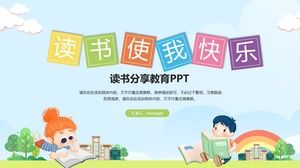 Plantilla ppt de actividad de intercambio de lectura