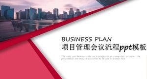 Project management meeting process ppt template