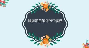 Modelo de ppt de planejamento de projeto de roupas